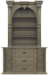 Handgefertigter Luxus Landhausstil Massivholz Schrank Antik Olivgrün Handcrafted Luxury Country Style Solid Wood Cabinet Antique Olive Green