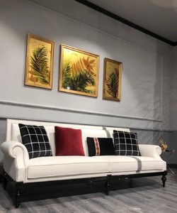 Casa Padrino Luxus Barock Sofa Weiß / Silber / Schwarz - Edles Wohnzimmer Sofa im Barockstil - Barock Wohnzimmer Möbel