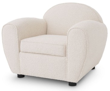 Casa Padrino Luxury Art Deco Lounge Chair Cream / Black 99 x 92 x H. 74 cm - Living Room Armchair - Luxury Living Room Furniture