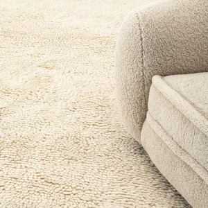 Casa Padrino alfombra de lana de nueva zelanda beige - Varios Tamaños - Alfombra de salón tejida a mano - Accesorios de decoración de sala de estar de lujo