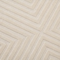 Casa Padrino tapis de salon de luxe en laine ivoire - Différentes Tailles - Tapis en coton tufté à la main - Décoration de salon
