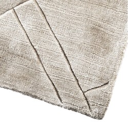 Casa Padrino Luxury Viscose Carpet Gray - Various Sizes - Hand Woven Living Room Carpet - Living Room Deco