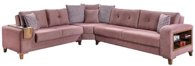 Modernes Luxus Wohnzimmer Sofa Schlafsofa Ecksofa Rosa Modern Luxury Living Room Sofa Bed Corner Sofa Pink 