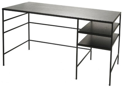 Luxus Designer Schreibtisch Bürotisch Schwarz Luxury Designer Office Desk Black 