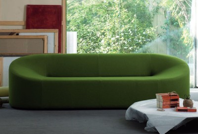 Casa Padrino Designer Sofa Green 315 x 82 x H. 70 cm - Living Room Sofa - Loft Sofa - Hotel Sofa - Lobby Sofa - Luxury Quality
