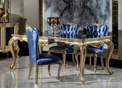 Barock Esszimmer Set Barock Esstisch mit 6 Stühlen Barock Esszimmer Möbel Baroque Dining Room Set Baroque Dining Table with 6 Chairs Baroque Dining Room Furniture
