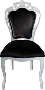 Barock Antik Stil Massivholz Samt Esszimmerstuhl Schwarz Weiß Baroque Antique Style Solid Wood Velvet Dining Room Chair Black White Barock Antik Stil Massivholz Samt Esszimmerstuhl Schwarz Weiß Baroque Antique Style Solid Wood Velvet Dining Room Chair Black White