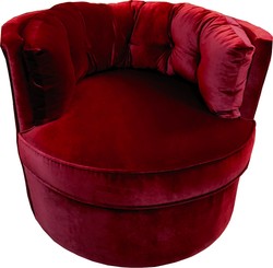Casa Padrino luxury swivel armchair bordeaux red 90 x 86 x H. 72 cm - Living room armchair with fine velvet fabric - Living room furniture - Luxury Quality Casa Padrino luxury swivel armchair bordeaux red 90 x 86 x H. 72 cm - Living room armchair with fine velvet fabric - Living room furniture - Luxury Quality
