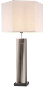 Luxus Designer Tischleuchte Silber Schwarz Weiß Luxury Designer Table Lamp Silver Black White