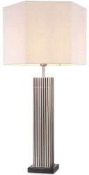 Luxus Designer Tischleuchte Silber Schwarz Weiß Luxury Designer Table Lamp Silver Black White