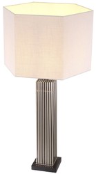 Luxus Designer Tischleuchte Silber Schwarz Weiß Luxury Designer Table Lamp Silver Black White