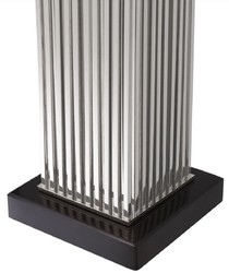 Luxus Designer Tischleuchte Silber Schwarz Weiß Luxury Designer Table Lamp Silver Black White