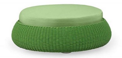 Luxus Designer Garten Hocker Sitzhocker Rundhocker Grün Luxury Designer Garden Stool Ottoman Round Stool Green