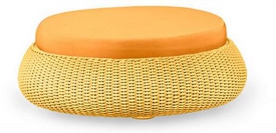 Luxus Designer Garten Hocker Sitzhocker Rundhocker Orange Gelb Luxury Designer Garden Stool Ottoman Round Stool Orange Yellow