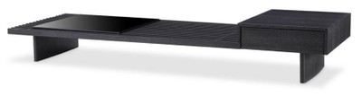 Casa Padrino luxury coffee table anthracite gray 220 x 78 x H. 36 cm - Rectangular solid wood living room table - Living room furniture - Luxury Collection