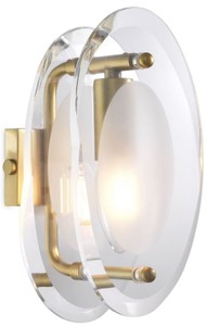 Casa Padrino lampada da parete di lusso ottone antico 13 x 13 x A. 22 cm - Elegante applique ovale da soggiorno - Luci di Lusso