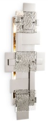 Casa Padrino applique murale de luxe argent 29,5 x 11 x H. 77 cm - Applique Murale de Salon - Finition Exceptionnelle - Collection de Luxe