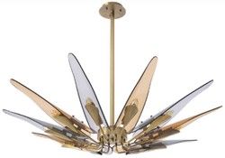 Luxus Wohnzimmer Hotel Restaurant Kronleuchter Antik Messing Bernsteinfarben Grau Luxury Living Room Hotel Restaurant Chandelier Antique Brass Amber Gray