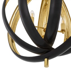 Luxus Wohnzimmer Hotel Restaurant Kronleuchter Schwarz Messing Luxury Living Room Hotel Restaurant Chandelier Black Brass