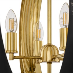 Luxus Wohnzimmer Hotel Restaurant Kronleuchter Schwarz Messing Luxury Living Room Hotel Restaurant Chandelier Black Brass
