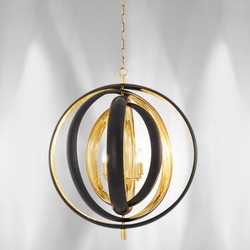Luxus Wohnzimmer Hotel Restaurant Kronleuchter Schwarz Messing Luxury Living Room Hotel Restaurant Chandelier Black Brass