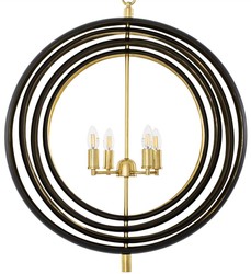 Luxus Wohnzimmer Hotel Restaurant Kronleuchter Schwarz Messing Luxury Living Room Hotel Restaurant Chandelier Black Brass