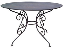 Casa Padrino Art Nouveau garden furniture set black - 1 Garden Table & 4 Garden Chairs with Armrests - Nostalgic gastronomy garden patio furniture