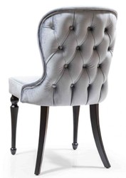 Art Deco Esszimmerstühle Set Silber Schwarz Art Deco Dining Chairs Set Silver Black 