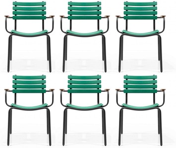 Modernes Luxus Gartenstuhl Set Grün Braun Schwarz Modern Luxury Garden Chair Set Green Brown Black