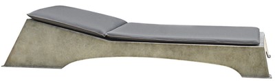Luxus Designer Liege Gartenliege Poolliege Antik Grau Dunkelgrau Luxury Designer Lounger Garden Lounger Pool Lounger Antique Gray Dark Gray