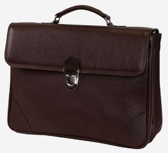 Luxus Echtleder Herren Aktentasche Laptoptasche Dunkelbraun Silber Luxury Genuine Leather Men's Briefcase Laptop Bag Dark Brown Silver