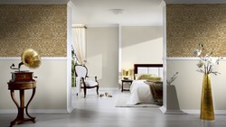 Papel pintado no tejido de diseñador Casa Padrino - Colores lisos crema - Papel pintado de lujo - Alta calidad Papel pintado no tejido de diseñador Casa Padrino - Colores lisos crema - Papel pintado de lujo - Alta calidad