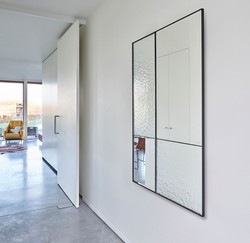 Casa Padrino miroir mural de luxe noir 80 x 2 x H. 120 cm - Miroir pour Hôtel et Restaurant - Collection de Luxe