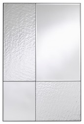 Casa Padrino miroir mural de luxe noir 80 x 2 x H. 120 cm - Miroir pour Hôtel et Restaurant - Collection de Luxe