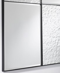 Casa Padrino miroir mural de luxe noir 80 x 2 x H. 120 cm - Miroir pour Hôtel et Restaurant - Collection de Luxe