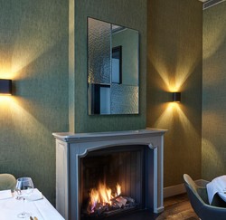Casa Padrino miroir mural de luxe noir 80 x 2 x H. 120 cm - Miroir pour Hôtel et Restaurant - Collection de Luxe