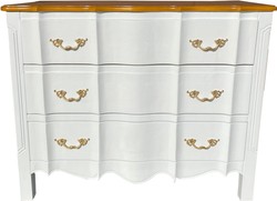 Cómoda barroca de lujo Casa Padrino colores blanco / madera con aplicaciones doradas - interior de muebles - artesanía Cómoda barroca de lujo Casa Padrino colores blanco / madera con aplicaciones doradas - interior de muebles - artesanía