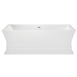 Casa Padrino bañera de lujo independiente blanco angular 1695 mm - bañera independiente retro antigua - muebles de baño barrocos y art nouveau Casa Padrino bañera de lujo independiente blanco angular 1695 mm - bañera independiente retro antigua - muebles de baño barrocos y art nouveau