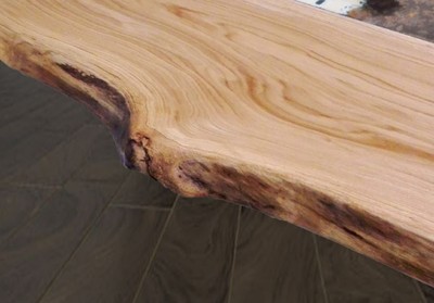 Casa Padrino Luxus Esstisch Naturfarben / Mehrfarbig / Silber 200 x 100 x H. 75 cm - Moderner Massivholz Tisch mit edlem Lavastein und Edelstahl Gestell - Esszimmmer Möbel - Luxus Qualität