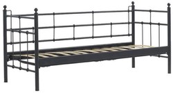 Casa Padrino canapé de jardin Art Nouveau noir / vert foncé 200 x 70 x H. 92 cm - Canapé de Jardin - Canapé de Patio - Mobilier de Jardin et Patio