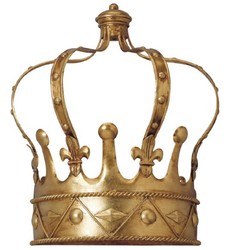 Casa Padrino luxury baroque wall lamp crown antique gold 40 x 20 x H. 45 cm - Handmade metal wall lamp - Baroque wall lights