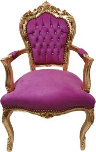 Casa Padrino Barock Stuhl Rosa Rose Gold mit Armlehnen Armlehner Esszimmmer Stuhl Dining Chairs Arms Armrests Chair Baroque Antik Antqique Velvet Samt Samtstoff Möbel Glitzersteine Bling Casa Padrino Barock Stuhl Rosa Rose Gold mit Armlehnen Armlehner Esszimmmer Stuhl Dining Chairs Arms Armrests Chair Baroque Antik Antqique Velvet Samt Samtstoff Möbel Glitzersteine Bling