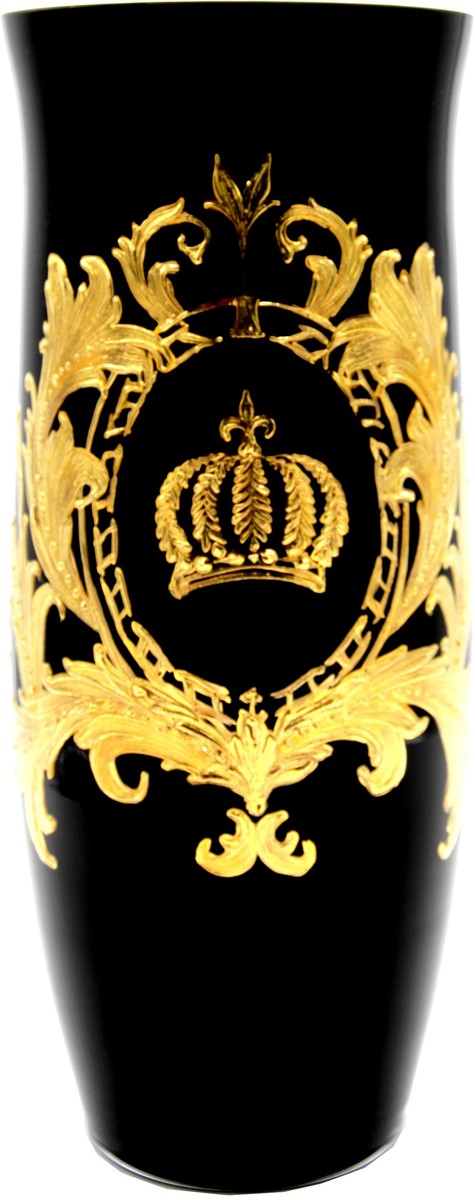 Pompöös by Casa Padrino Luxus Designer Vase Schwarz Gold Pompöös by Casa Padrino Luxury Designer Vase Black Gold Pompöös by Casa Padrino Luxus Designer Vase Schwarz Gold Pompöös by Casa Padrino Luxury Designer Vase Black Gold