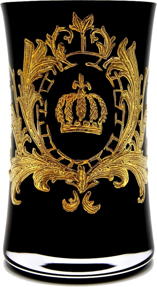 Pompöös by Casa Padrino Luxus Designer Wasserglas Set Schwarz Gold Pompöös by Casa Padrino Luxury Designer Water Glass Set Black Gold Pompöös by Casa Padrino Luxus Designer Wasserglas Set Schwarz Gold Pompöös by Casa Padrino Luxury Designer Water Glass Set Black Gold