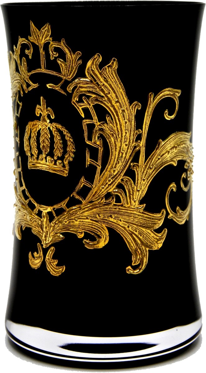 Pompöös by Casa Padrino Luxus Designer Wasserglas Set Schwarz Gold Pompöös by Casa Padrino Luxury Designer Water Glass Set Black Gold Pompöös by Casa Padrino Luxus Designer Wasserglas Set Schwarz Gold Pompöös by Casa Padrino Luxury Designer Water Glass Set Black Gold