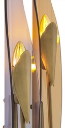 Luxus Wohnzimmer Hotel Restaurant Wandleuchte Antik Messing Bernsteinfarben Grau Luxury Living Room Hotel Restaurant Wall Lamp Antique Brass Amber Gray