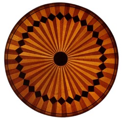 Casa Padrino luxury baroque side table brown / gold Ø 40 x H. 65 cm - Round mahogany table in baroque style - Baroque Furniture