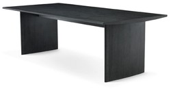 Casa Padrino tavolo da pranzo di lusso grigio antracite 230 x 110 x A. 76 cm - Tavolo da cucina in legno massello - Tavolo da pranzo rettangolare - Mobili da pranzo di lusso