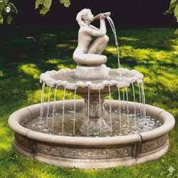 Casa Padrino fontana barocco grigio Ø 192 x A. 159 cm - Elegante fontana da giardino con bordo - Fontane di Decorazione del Giardino in Stile Barocco e Art Nouveau Casa Padrino fontana barocco grigio Ø 192 x A. 159 cm - Elegante fontana da giardino con bordo - Fontane di Decorazione del Giardino in Stile Barocco e Art Nouveau