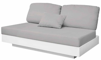 Luxus Garten Terrassen Hotel Pool Sofa Grau Matt Weiß Luxury Garden Terraces Hotel Pool Sofa Gray Matt White